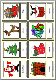 Christmas ESL Vocabulary Worksheets
